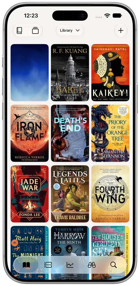 Excerpta on iPhone: Every book you own, in one grid.