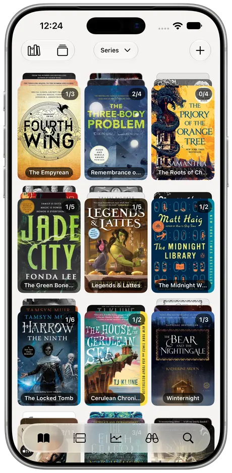 Excerpta on iPhone: Series stay together.